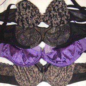 34L US Elomi TIA Bra BLACK BEIGE